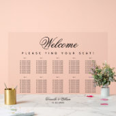 10 Tafels Eenvoudige Minimalistische Trouwstoelind Acryl Bord (Huwelijk)