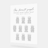 10 Tafels Favoriete Mensen Acryl Zitplaats Chart Bord (Hoek)