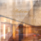 10 Tafels Gouden Transparante Zitting Grafiek Raamsticker (Vel 2)