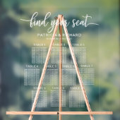 10 Tafels Huwelijksstoelindeling Grafiek Acryl Bord (Neutraal)