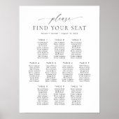 10 Tafels Vind uw Zitplaatskaart Poster (Voorkant)