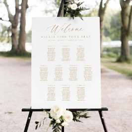 10 Tafels Welkom Stoelenkaart Poster