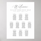 10 Tafels Welkom Zitplaats Chart Poster (Voorkant)