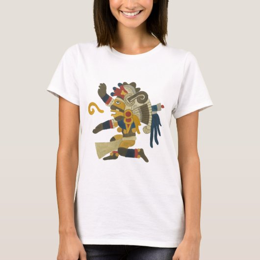 10.Tezcatlipoca - Mayan / Aztec Creator God T-shirt (Voorkant)
