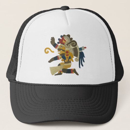 10.Tezcatlipoca - Mayan / Aztec Creator God Trucker Pet (Voorkant)