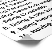 10 Things That Require Zero Talent Motivational  Poster (Hoek)