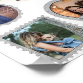 10 Tien Foto Modern Elegante Collage Familie Liefd Poster (Hoek)