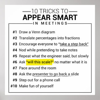 10 Tricks om Slim tijdens het Poster van Vergaderi