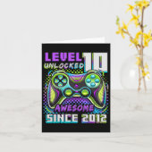 10 Unlocked Geweldige 2012 Videospel 10e Verjaarda Kaart (Gele Bloem)