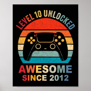 10 Unlocked Geweldige 2012 Videospel 10e Verjaarda Poster