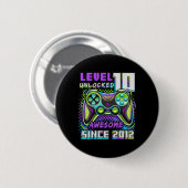 10 Unlocked Geweldige 2012 Videospel 10e Verjaarda Ronde Button 5,7 Cm (Voorkant /achterkant)