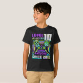 10 Unlocked Geweldige 2012 Videospel 10e Verjaarda T-shirt (Voorkant volledig)