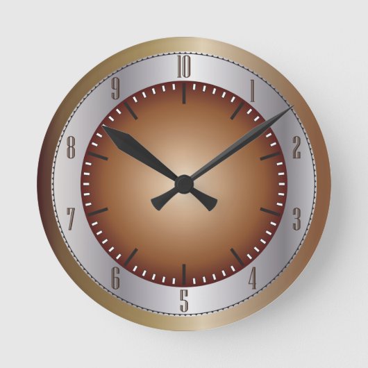 10-uursklok en zilver ronde klok (Voorkant)