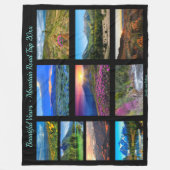 10 Vakfoto's aanpassen Trip van een leven lang Fleece Deken (Voorkant)