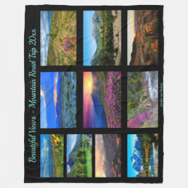 10 Vakfoto's aanpassen Trip van een leven lang Fleece Deken