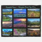 10 Vakfoto's aanpassen Trip van een leven lang Fleece Deken (Voorkant (Horizontaal))