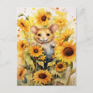 10 van 17 Sunflower Garden Miceville Briefkaart
