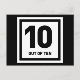 10 van de 10 maffe opmerkingen complimenteren briefkaart