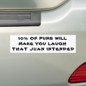 10% van de grappen was bedoeld bumpersticker (Op auto)