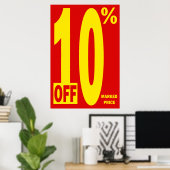 10 % VAN DE MARKTPRIJS POSTER (Thuiskantoor)