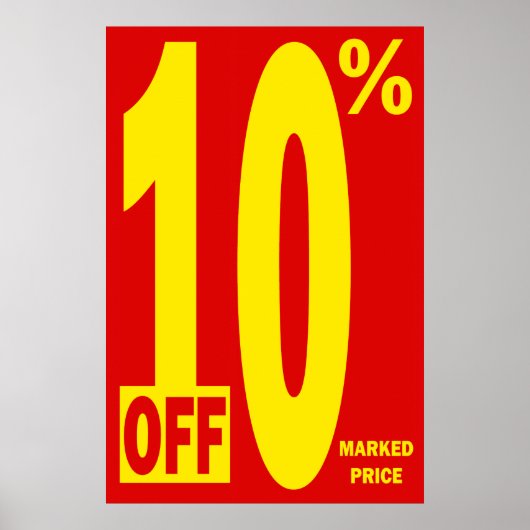 10 % VAN DE MARKTPRIJS POSTER (Voorkant)