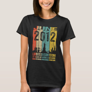 10 Verjaardag juni 2012 10 jaar Geweldige zijn T-shirt