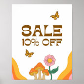 10% verkoopteken, 10 procent korting, boetiekverko poster (Voorkant)