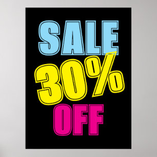 10% Verkoopteken, Detailhandel Signage, Kleurrijke Poster