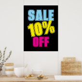 10% Verkoopteken, Detailhandel Signage, Kleurrijke Poster (Keuken)