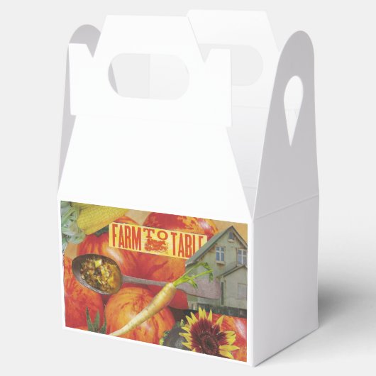 10 Vierboxen met thema verse producten Bedankdoosjes (Geopend)