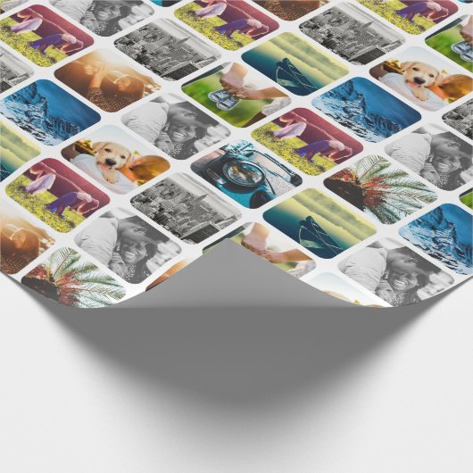 10 vierkant Sjabloon Rond Wit Lijst van het Net va Cadeaupapier (Hoek)