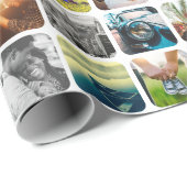 10 vierkant Sjabloon Rond Wit Lijst van het Net va Cadeaupapier (Rol Hoek)