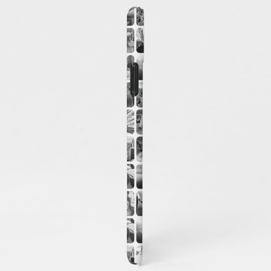 10 vierkant Sjabloon Rond Wit Lijst van het Net va iPhone Hoesje (Rechterkant)