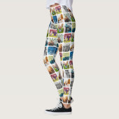 10 vierkant Sjabloon Rond Wit Lijst van het Net va Leggings (Links)