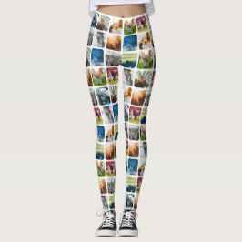 10 vierkant Sjabloon Rond Wit Lijst van het Net va Leggings