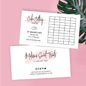 10"Vierkante Cake 2x1 Porties Snijgids Informatiekaartje