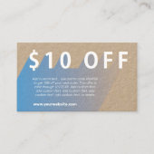 $10 Visitekaartje korting (Voorkant)