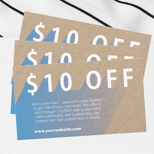 $10 Visitekaartje korting