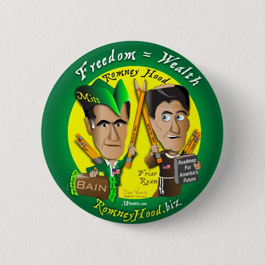 10. Vrijheid = rijkdom Ronde Button 5,7 Cm (Voorkant)