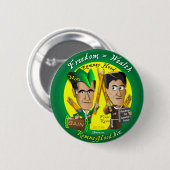 10. Vrijheid = rijkdom Ronde Button 5,7 Cm (Voorkant /achterkant)