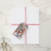 10 Vrolijk kerstcadeau Label Cadeaulabel (Met Touw)