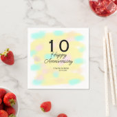 10 wedding anniversary yellow pastel name retro bo servet (Insitu)