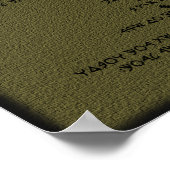 10 woorden van Yah Poster (Hoek)