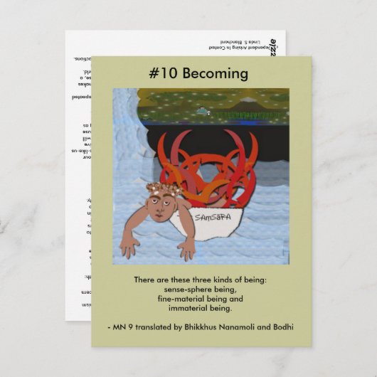 #10 wordt - door afhankelijke opkomst briefkaart (Voorkant / Achterkant)