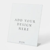 10 "x12"Pedestal Tekendruk Reclamebord Met Voetstuk (Voorkant)