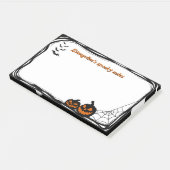 10 "x6" Vleermuizen, pompoen en spinnenweb Post-it® Notes (Schuin)