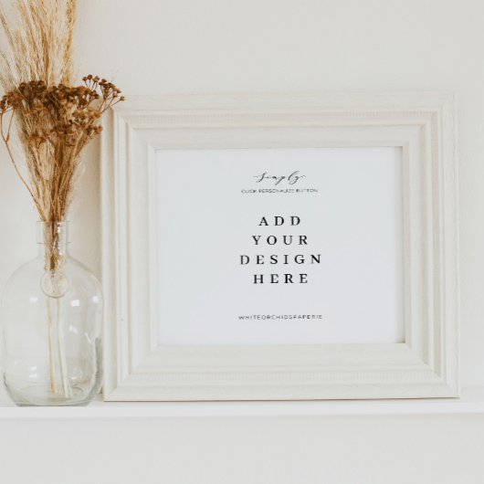 10"x8" Bruiloft Bebording, Aangepast Bord Drukwerk Poster