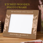 10 "x8" Familie Vakantie Evenement Datum Naam Plaa Gegraveerde Lijstjes