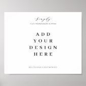 10"x8" Huwelijksaanduiding, Op Maat Gemaakte Bordj Poster (Voorkant)