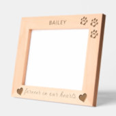 10 "x8" Pet Memorial Dog Cat Paws Harten geëtst Gegraveerde Lijstjes (Links)